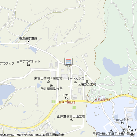 長野プロパンガス株式会社付近の地図